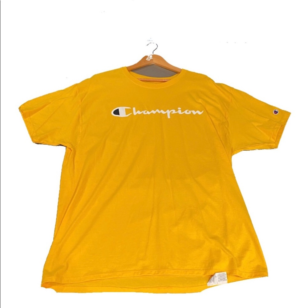 YELLOW CHAMPION T SHIRT SIZE XL